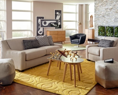 Burton Geo with Hendrick Living Room