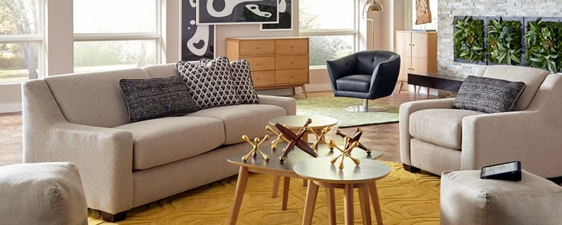 Burton Geo with Hendrick Living Room